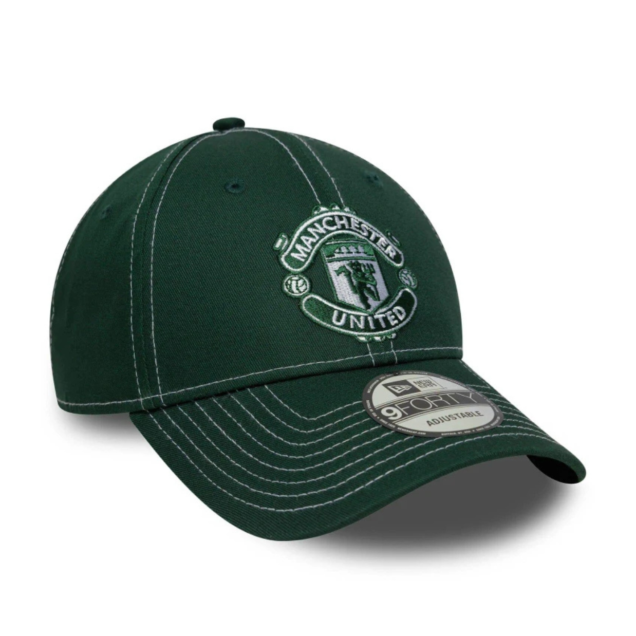 New Era 9Forty Man Utd Green/White Stitch Cap