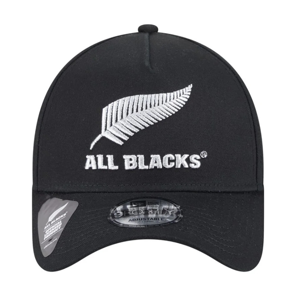 New Era 9Forty A Frame All Blacks Black/Metal Silver Cap