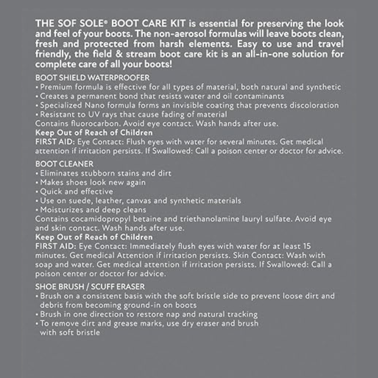 Sof Sole Boot Care Kit