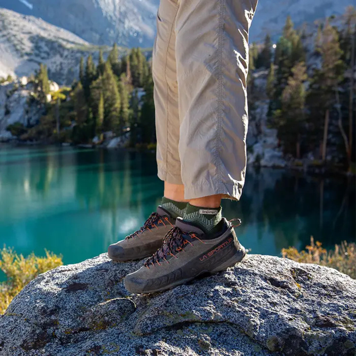 Injinji Outdoor Midweight Mini Crew Merino Wool Sock Forest