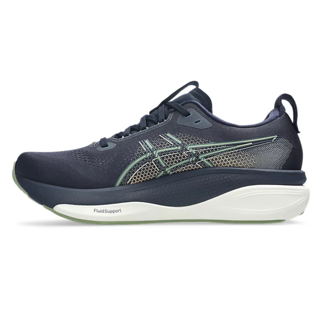 Asics Gel-Kayano 33 Wide (2E) Midnight / Khaki Green Mens