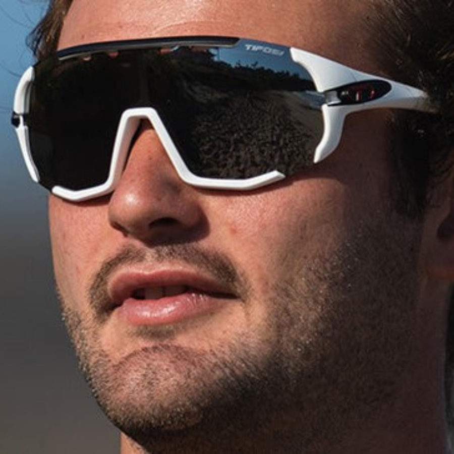 Tifosi Sledge Matte White Interchange Sunglasses