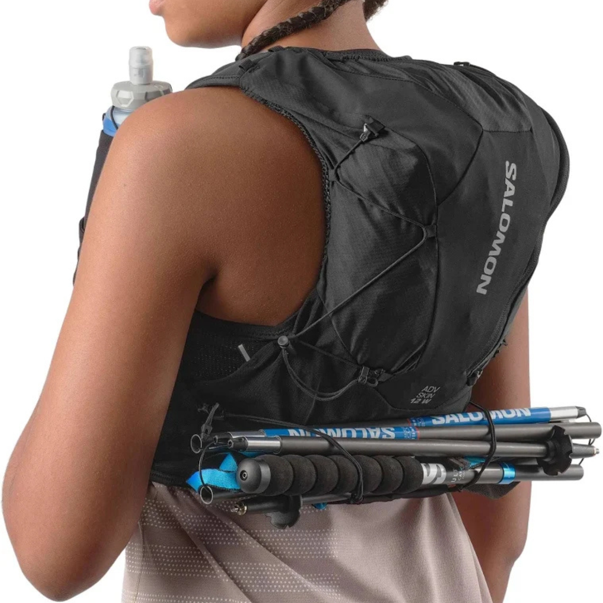 Salomon Adv Skin 12 Set with Bottles Womens - Black / Asphalt