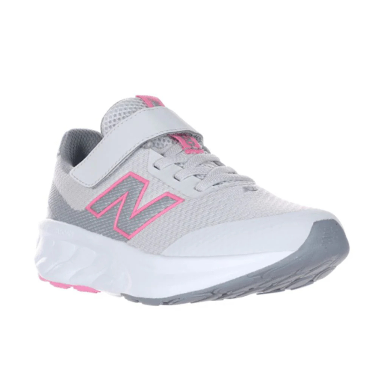 New Balance 520 Bungee Lace Grey / Pink P52097B Kids
