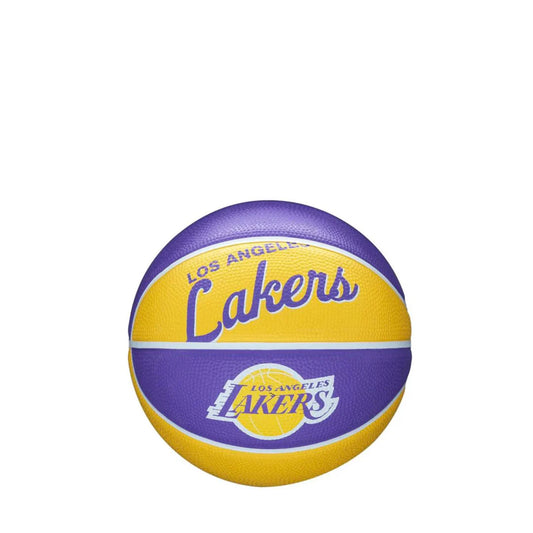 Wilson NBA Team Retro Mini Basketball LA Lakers Size 3