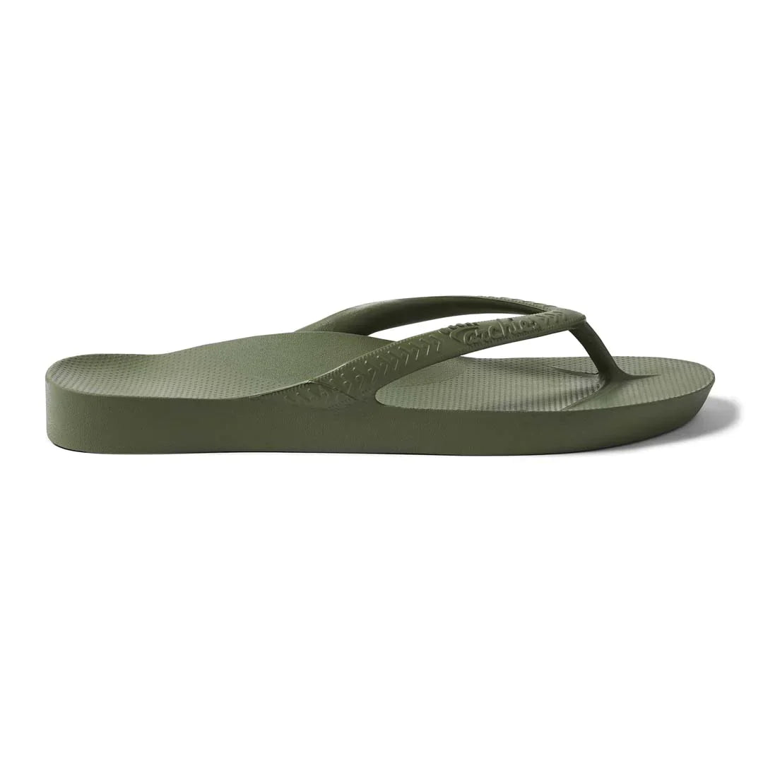 Archies Arch Support Jandals Khaki Unisex