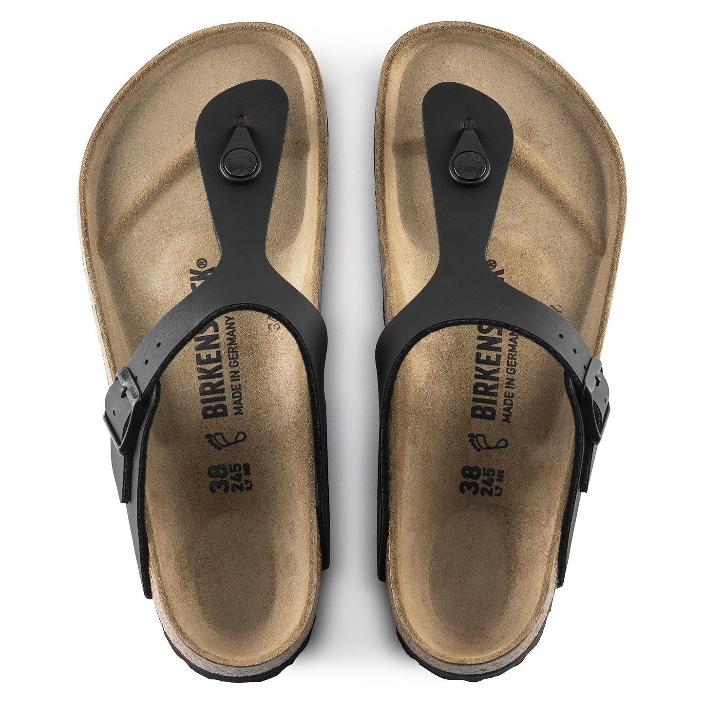 Birkenstock Gizeh Black Birkoflor