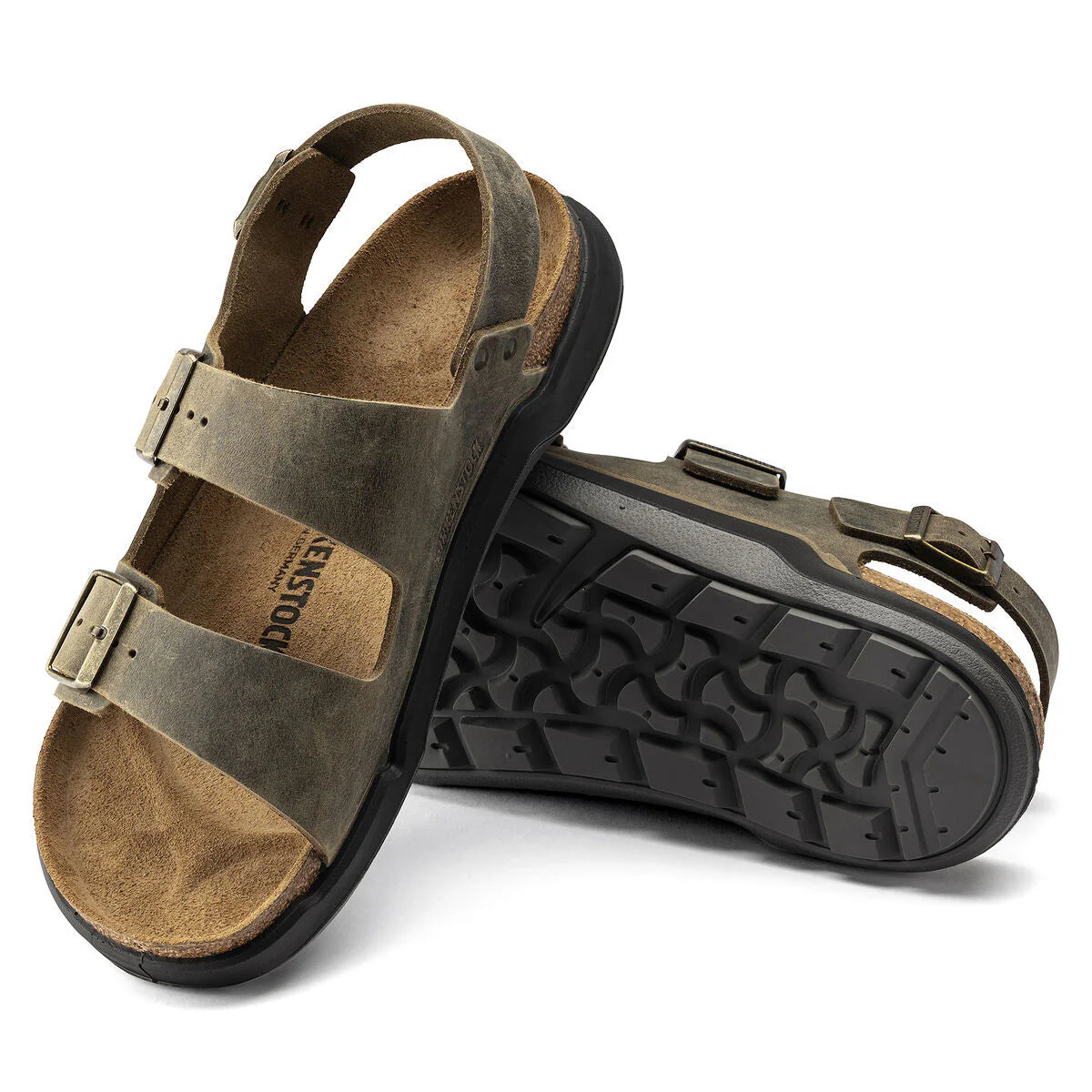 Birkenstock Milano CT Faded Khaki Oiled Leather