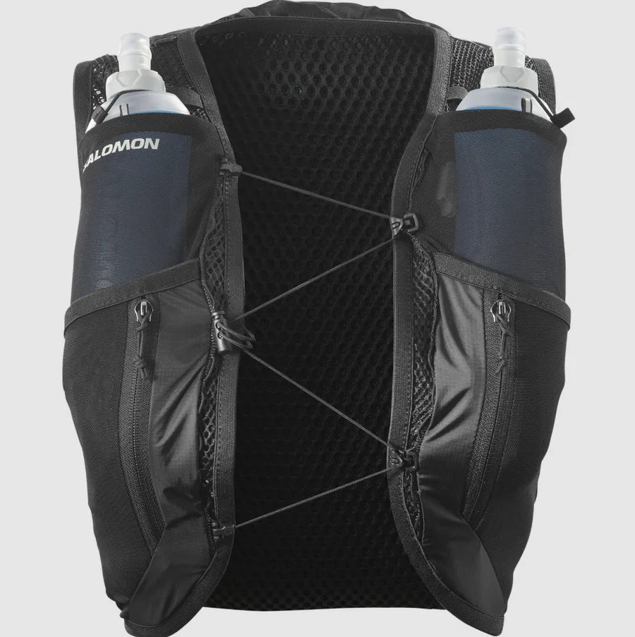 Salomon Active Skin 12 Set with Flasks Womens - Black / Metal