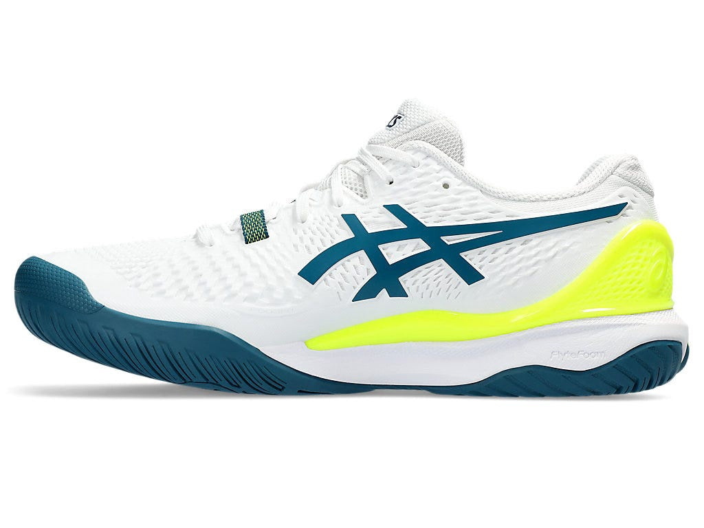 Asics Gel-Resolution 9 White/Teal Mens