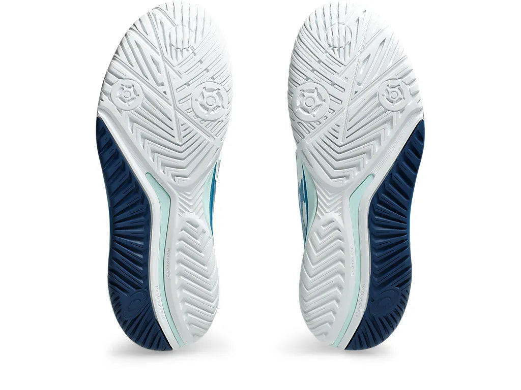 Asics Resolution 9 White/Teal Womens