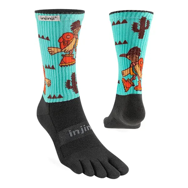 Injinji Trail Midweight Crew Sock Mojave Graphic