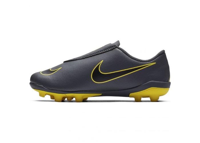 Nike JR Vapor 12 Club PS (V) FG Grey/Yellow Kids