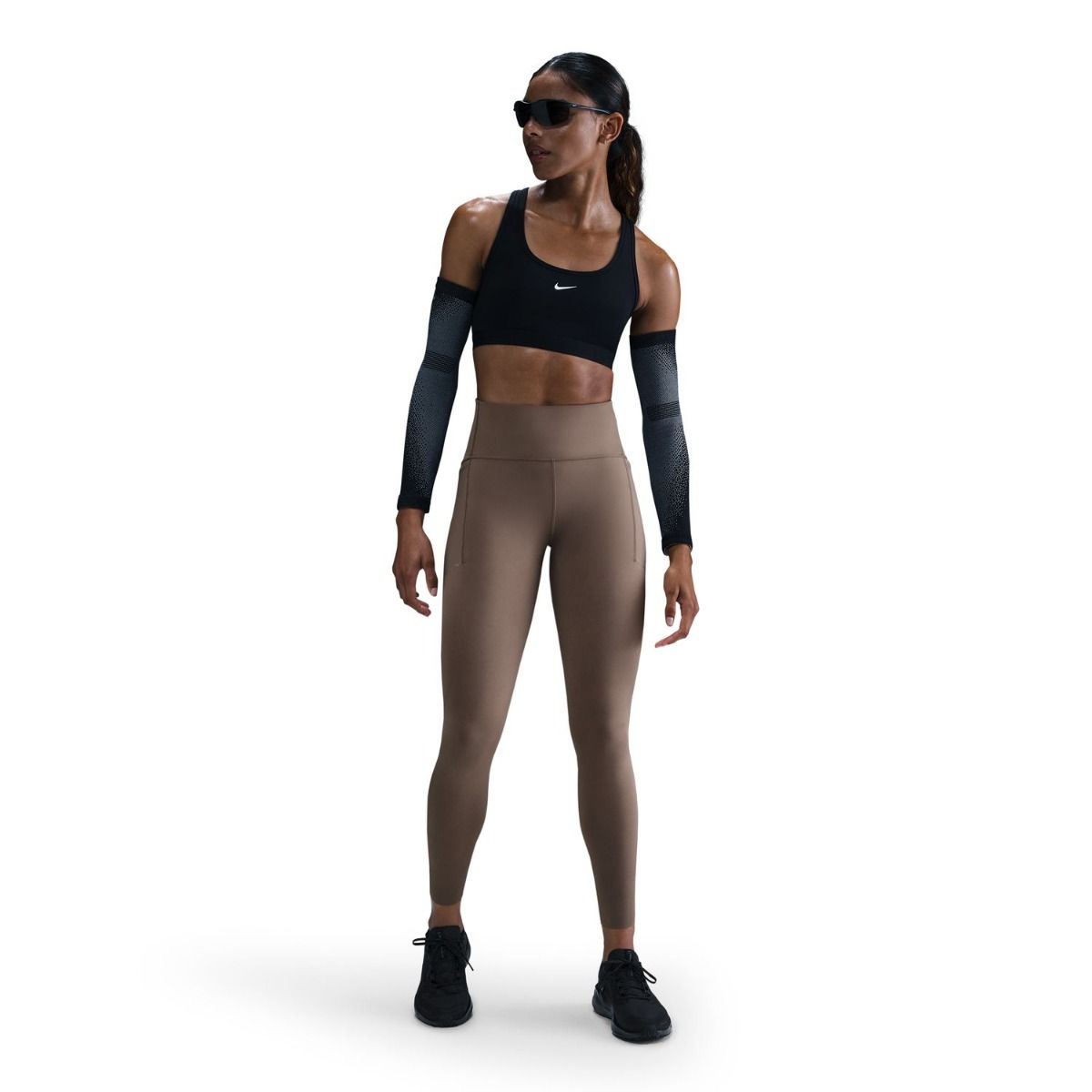 Nike Swift 7/8 Leggings Brown Womens