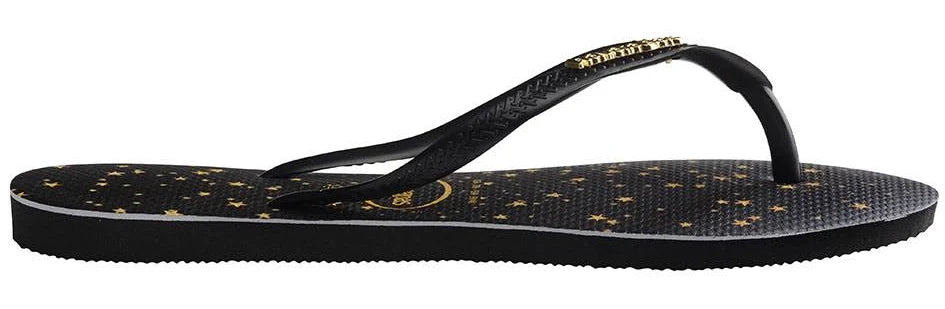Havaianas Slim Metallic (Galaxy) Black/Gold